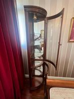 Half ronde vitrine kast, Huis en Inrichting, Kasten | Vitrinekasten, Ophalen, Gebruikt, Glas, 50 tot 100 cm