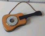 Barometer in vorm van gitaar instrument vintage weerstation, Ophalen of Verzenden, Zo goed als nieuw