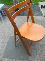 Oude houten klapstoel, Ophalen, Zo goed als nieuw, Bruin, Eén