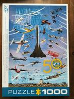Puzzel vliegtuigen / 50 jaar EAA / 1000 stukjes, Ophalen of Verzenden, 500 t/m 1500 stukjes, Zo goed als nieuw, Legpuzzel