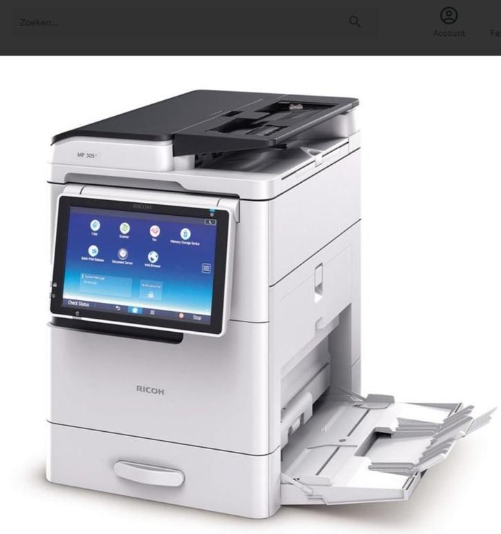Compacte  A3 multifunctioneel – €490 ex btw voorraad, Computers en Software, Printers, Refurbished, All-in-one, Laserprinter, Mailen