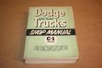 Dikke pil - Dodge Trucks Shop Manual C-1 Series - 1953 !!, Auto diversen, Handleidingen en Instructieboekjes, Ophalen of Verzenden