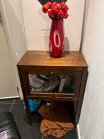 Antieke vitrinekast, Huis en Inrichting, Kasten | Buffetkasten, Ophalen, Gebruikt, 100 tot 150 cm, Eikenhout