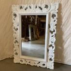 Barok spiegel - houten lijst - wit - 70 x 50 cm -TTM Wonen, Www.ttmwonen.nl, Nieuw, Ophalen of Verzenden, Info@ttmwonen.nl