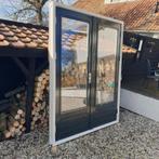Hardhouten tuindeuren/ dubbele/openslaande deuren/pui, Doe-het-zelf en Verbouw, Kozijnen en Schuifpuien, Ophalen, Gebruikt, Deurkozijn