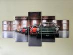 Porsche 911, 5 luik canvas schilderijen industrieel, Schilderij, Ophalen of Verzenden, 125 cm of meer, Zo goed als nieuw