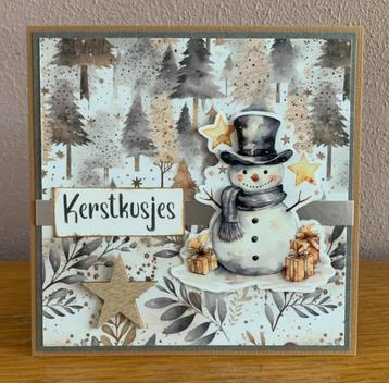 Zelfgemaakte wenskaarten. KERST (6) beschikbaar voor biedingen