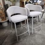 2 x Barkruk Maina kleur Beige (zithoogte 65cm) van Kave Home, Ophalen, Kave home, ., 60 tot 90 cm