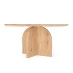 Salontafel Victoria massief eiken rond 80CM, Huis en Inrichting, Tafels | Salontafels, Ophalen, 50 tot 100 cm, Nieuw, 50 tot 100 cm