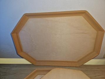 hobby 4 x houten dienblad voor hobby enz. 45 x 32cm beschikbaar voor biedingen
