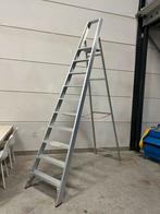 Hoge aluminium trap 4 meter, Doe-het-zelf en Verbouw, Ladders en Trappen, Ophalen, Zo goed als nieuw, Trap, 2 tot 4 meter