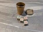 Zeer oud spelletje, poker dobbelstenen, Ophalen of Verzenden