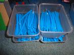 Partij M502=100x Lego trein rails bocht binnen + 100x buiten