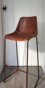 barstoel barkruk kuipstoel stoel vintage leren design, Huis en Inrichting, Barkrukken, Ophalen, 60 tot 90 cm, Zo goed als nieuw