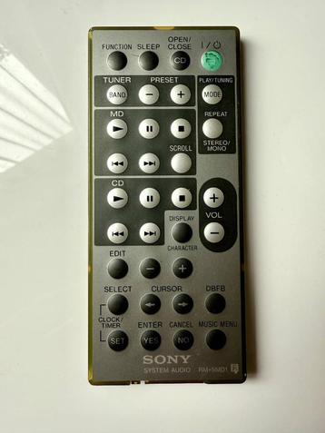Sony RM-SMD1 Remote beschikbaar voor biedingen