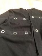Faber woman zwart midi gebreid vest 46, Zwart, Maat 46/48 (XL) of groter, Ophalen of Verzenden, Zo goed als nieuw