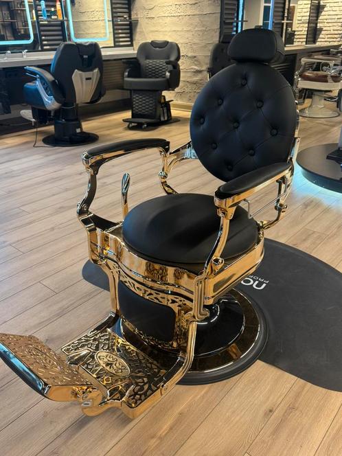 gold, barberstoel,barberchair,groothandel,barbershop,soest, Huis en Inrichting, Overige Huis en Inrichting, Nieuw, Ophalen of Verzenden