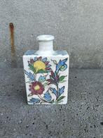 Antieke Perzische vierhoekige fles in Qajar-stijl., Antiek en Kunst, Antiek | Keramiek en Aardewerk, Ophalen of Verzenden