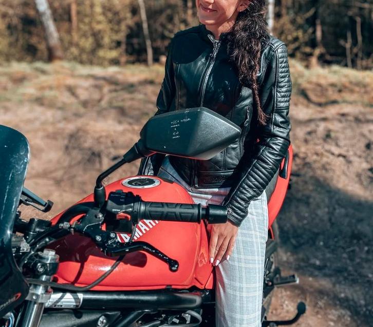 Leren motorjas motogirl, Motoren, Kleding | Motorkleding, Jas | leer, Tweedehands, Ophalen of Verzenden