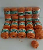 19x Oranje brei/haak garen. 100%acryl, Ophalen of Verzenden, Nieuw, Breien of Haken, Wol of Garen