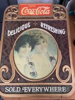 Vintage reclamebord Coca Cola 70-er jaren., Ophalen, Gebruikt, Reclamebord