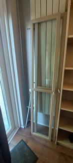 2x Ikea Billy Oxberg vitrinedeuren glas eikenpatroon, Ophalen, Minder dan 50 cm, Eikenhout, 150 tot 200 cm