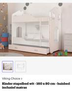 Stapelbed, Ophalen, Tweepersoons, 190 cm of minder, Zo goed als nieuw