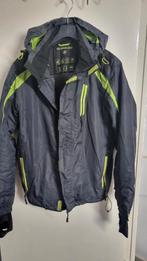 Mooie grijze jas met groene accenten, Maat 48/50 (M), Ophalen of Verzenden, Zo goed als nieuw, Grijs