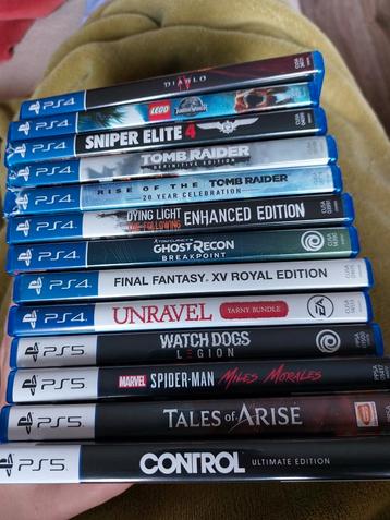 Diverse PS4 & PS5 games beschikbaar voor biedingen