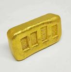 Antieke Vergulde Sier Goudbaar Nep Goud Goudklomp Goudstaaf, Postzegels en Munten, Edelmetalen en Baren, Verzenden