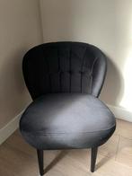 Zwarte Velours Stoel - Stijlvol & Comfortabel, Ophalen, Zwart, Zo goed als nieuw, Eén