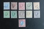 Nederland 1872-1888 nvph 19-29 koning Willem III gestempeld, Ophalen of Verzenden, T/m 1940, Gestempeld