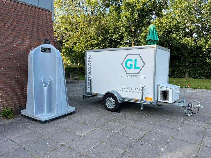 Koelwagen, Koelaanhanger te huur!, Auto diversen, Aanhangers en Bagagewagens, Ophalen of Verzenden