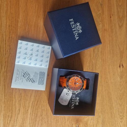 Nieuw Festina herenhorloge, Sieraden, Tassen en Uiterlijk, Horloges | Heren, Zo goed als nieuw, Polshorloge, Overige merken, Staal