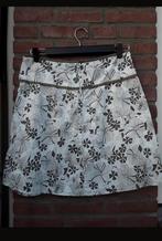 Gebloemd zomer rok van Ladies Choice, 40 wit/groen/taupe, Kleding | Dames, Maat 38/40 (M), Overige kleuren, Verzenden, Zo goed als nieuw