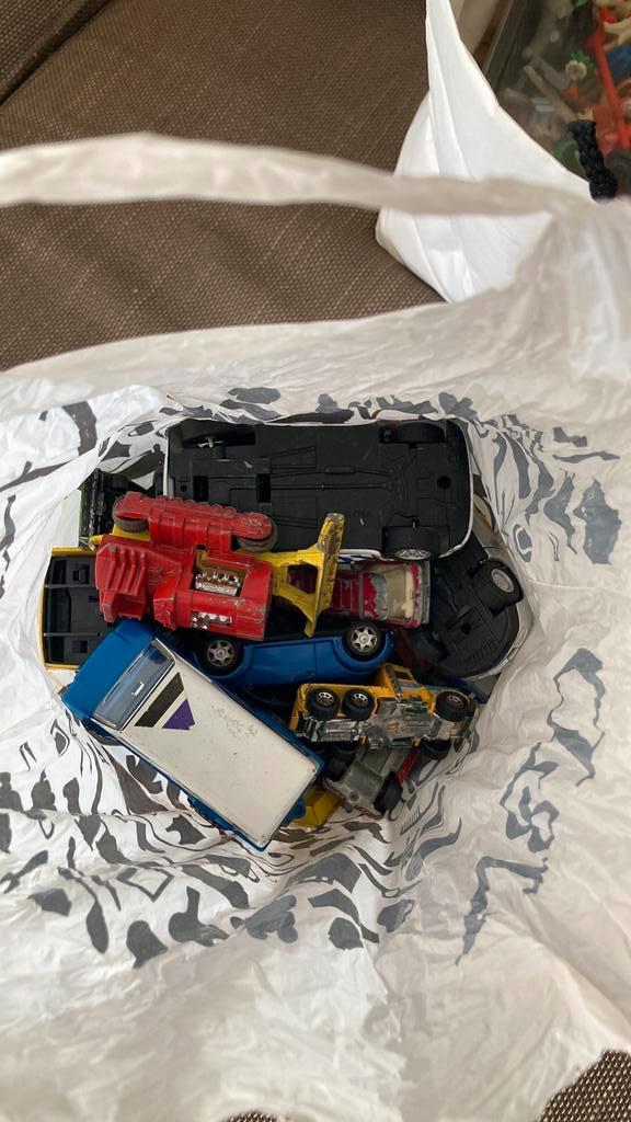 Zak vintage modelauto’s, diverse modellen, ongeveer 20 stuks, Hobby en Vrije tijd, Modelauto's | Overige schalen, Gebruikt, Overige typen