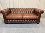 Uitverkoop! Chesterfield 3-zits bruin, Huis en Inrichting, Banken | Bankstellen, Ophalen of Verzenden, 75 tot 100 cm