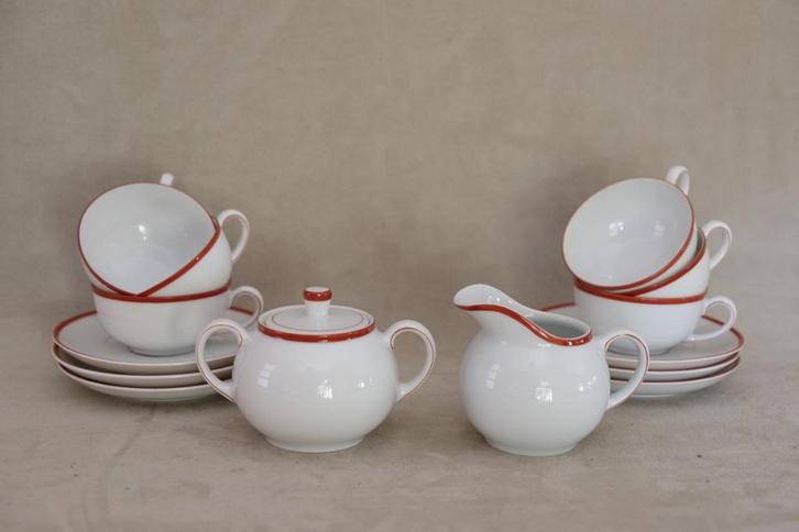 servies Arzberg Bayern kop en schotels theekopjes porselein, Huis en Inrichting, Keuken | Servies, Zo goed als nieuw, Kop(pen) en/of Schotel(s)