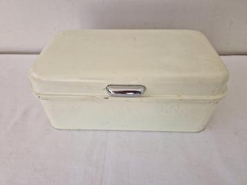 Vintage - retro  cremekleurige koektrommel Brabantia Holland beschikbaar voor biedingen
