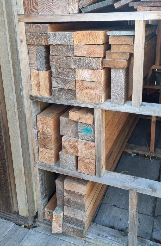 Mooi nieuw douglas hout verschillende kopmaten, Doe-het-zelf en Verbouw, Hout en Planken, Zo goed als nieuw, Ophalen