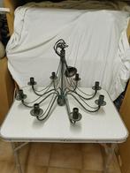 8 armige luster, Huis en Inrichting, Lampen | Kroonluchters, Ophalen, Zo goed als nieuw, Metaal, Zie foto