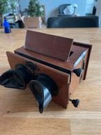 Antieke Mahonie Stereoscoop met 32 stereofoto's - Circa 1900, Ophalen of Verzenden