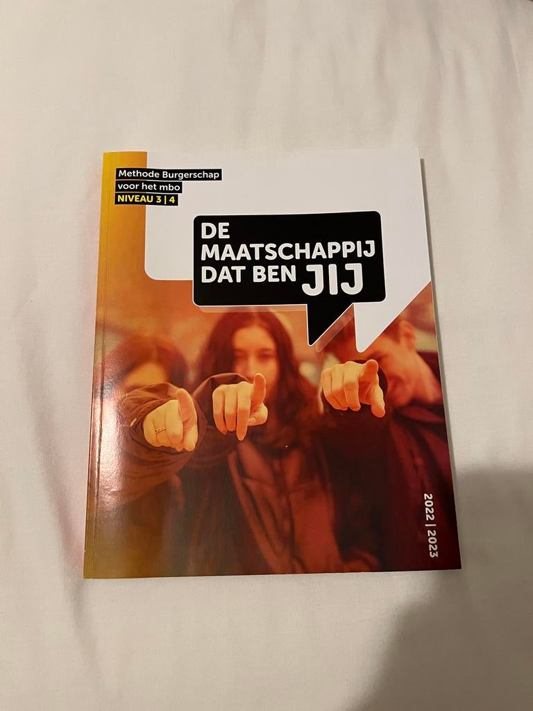 De Maatschappij Dat Ben Jij - MBO Niveau 3/4, Boeken, Ophalen of Verzenden, Nieuw, MBO