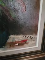 Vintage olieverf schilderij bloemen, Antiek en Kunst, Curiosa en Brocante, Ophalen of Verzenden