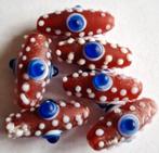 Italiaanse lampwork glas kralen 3 cm 5, Verzenden, Nieuw, Kraal