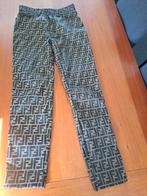 Fendi Broek met Logo Print maat M, Maat 38/40 (M), Bruin, Fendi, Ophalen of Verzenden