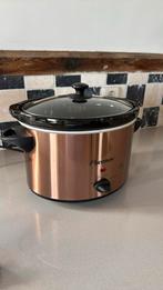 Slowcooker 4,5 L - Brons - 1x gebruikt, Huis en Inrichting, Ophalen, Zo goed als nieuw