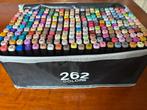 262 Markers met fijne en beitelpunt., Hobby en Vrije tijd, Tekenen, Ophalen of Verzenden, Nieuw, Overige typen