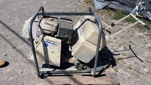 Bouwzaag op pallet, Doe-het-zelf en Verbouw, Gereedschap | Zaagmachines, Gebruikt, Overige typen, 1200 watt of meer, Ophalen