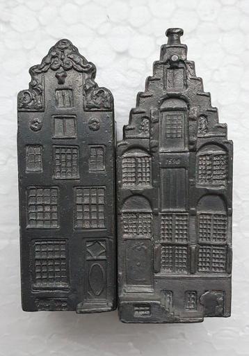 Tinnen Pewter miniatuur huisjes. beschikbaar voor biedingen